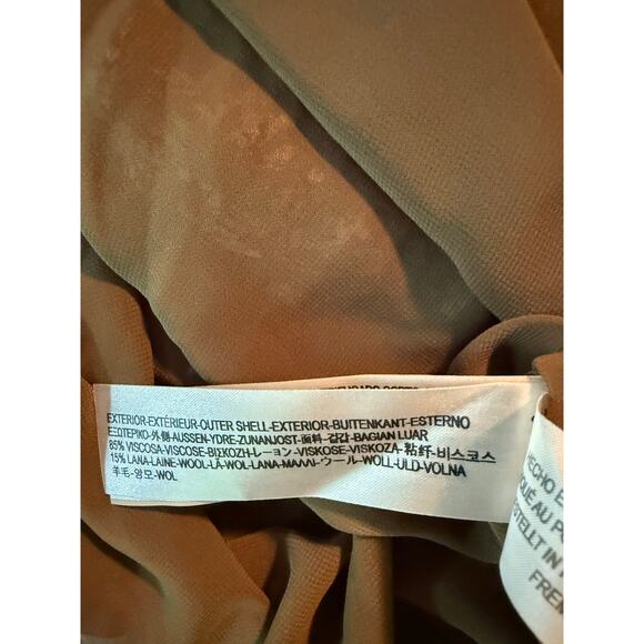 NWT Massimo Dutti Wool Blend Floral Print Pleated Midi Skirt Size S - Picture 6 of 6